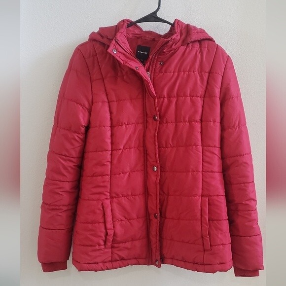 Rampage Deep red puffer jacket size medium - Picture 1 of 5